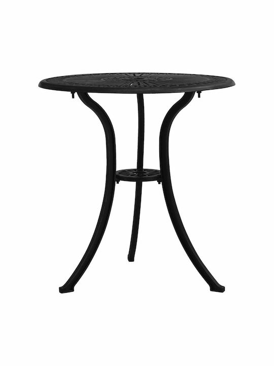 Dining Room Set for Small Outdoor Spaces 3 Pieces Black
