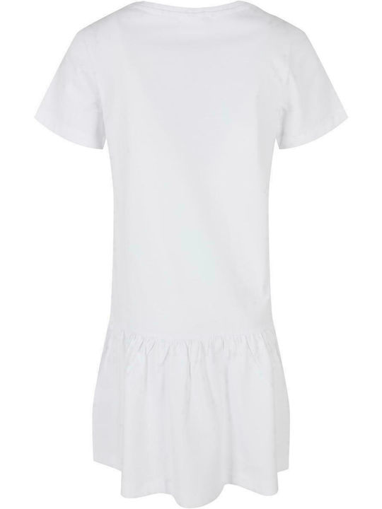 Urban Classics Kids Dress Short Sleeve White