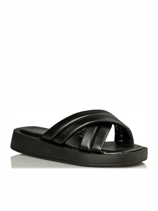 Women's Flat Sandals Flatforms in Black Color