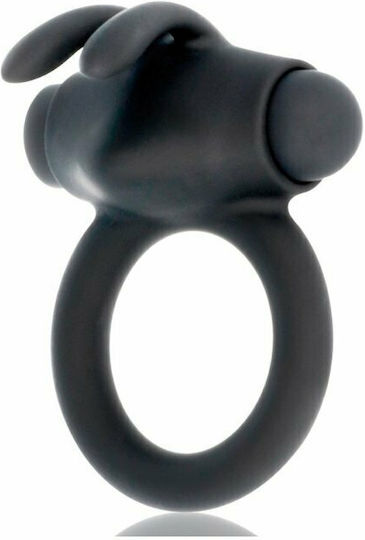 Dream Love Black & Silver Agron Vibrating Cock Ring Cock Silicon Black