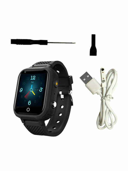 Manta Παιδικό Smartwatch 4G με Κάμερα Μαύρο