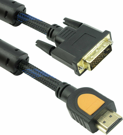 Kabel DVI-D-Stecker - HDMI-Stecker 5m Schwarz (18191)