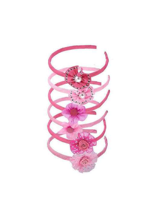 Pink Kids Headbands Set 12pcs