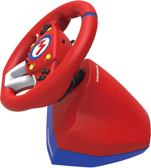 Hori Mario Kart Racing Wheel Pro Mini Steering Wheel with Pedals for Switch with 270° Rotation