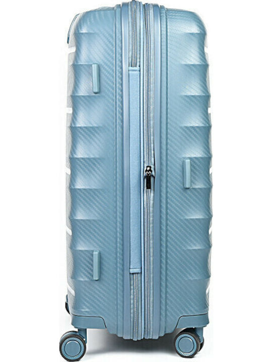 Airtex Paris Mittlerer Hartgepäckkoffer Hellblau mit 4 Rädern Höhe 65,5 cm