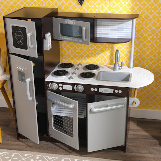Kidkraft Uptown Espresso Wooden Kids Kitchen for 3+ Years