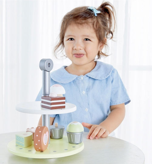 Classic World Tavă Cu Cupcakes Din Lemn Pentru 3+ Ani