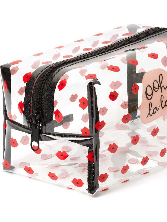 Toiletry Bag Ooh Lala with Transparency 18cm
