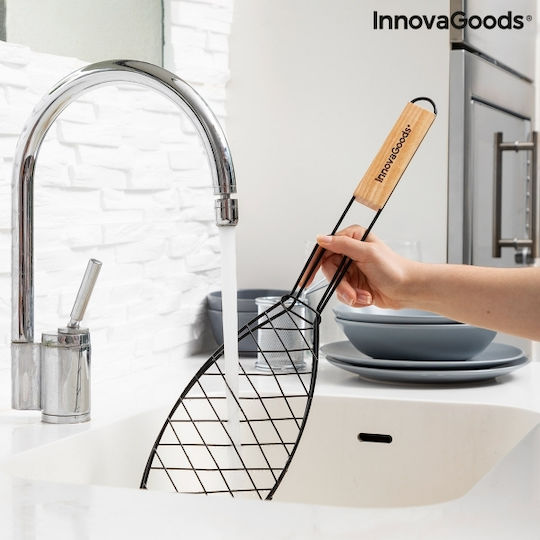 InnovaGoods Fisket Διπλή Μεταλλική Σχάρα Ψησίματος Αντικολλητική για Ψάρια 56x12.5εκ.