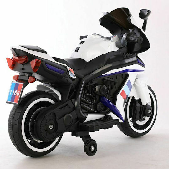 Kinder Motorrad Lizensiert Elektroantrieb 12 Volt, 12V Weiß
