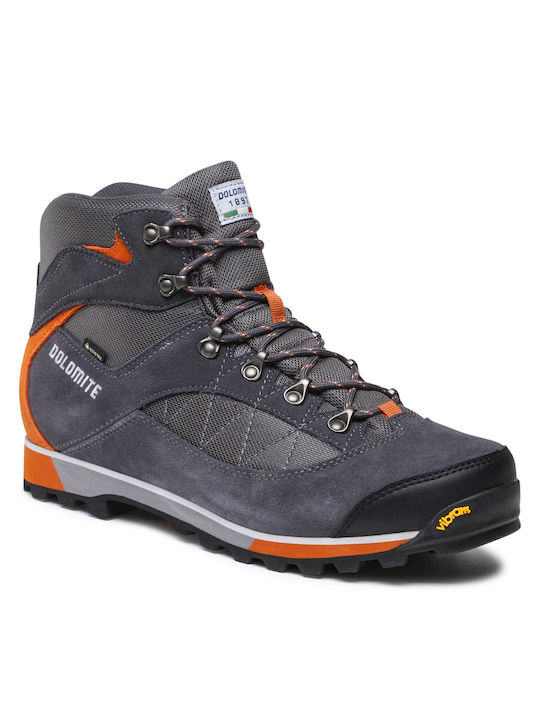 Dolomite Zernez GTX Men's Hiking Boots Waterproof with Gore-Tex Membrane Gray