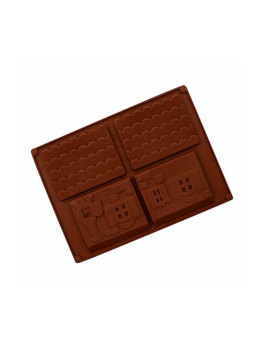 Sugar Love Gingerbread House Комплект Коледни Форми за сладки Пластмасови Кафяв Д22xШ16см. 2бр