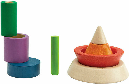 Plan Toys Играчка за подреждане Конус за сортиране от дърво за 18++ месеца