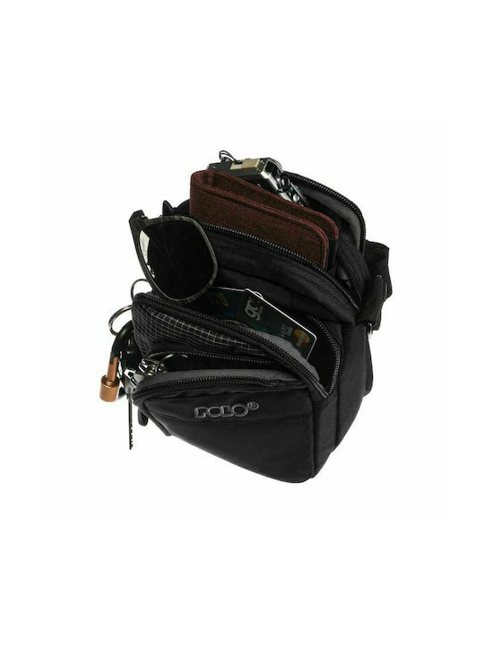 Polo Strike Small Ανδρική Τσάντα Ώμου / Χιαστί σε Μαύρο χρώμα