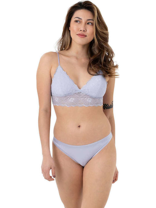 Leah Дамско Слип 3Pack с дантела Lilac/White/Yellow
