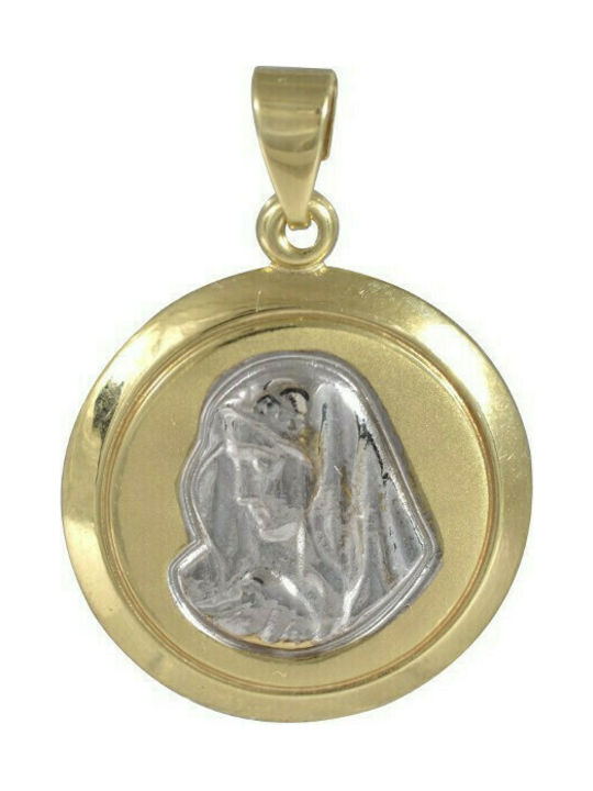 Pendant Kids Talisman with Virgin Mary from Gold 9K PD11038