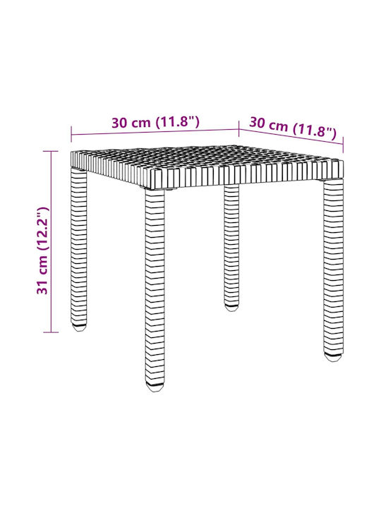 Liegestuhl Rattan mit Kissen Grey mit Tisch 2Stück 195x60x95cm.