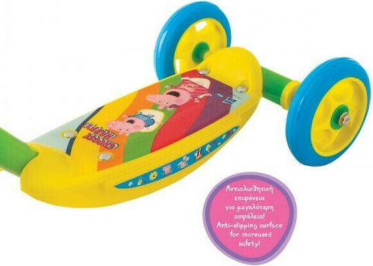 AS Παιδικό Πατίνι Peppa Pig Τρίτροχο για 2-5 Ετών Κίτρινο