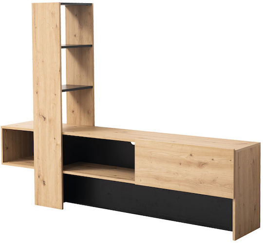 Orense Living Room TV Unit Beige L185.5xW36.5xH138.5cm Orense Living Room TV Unit Beige L185.5xW36.5xH138.5cm