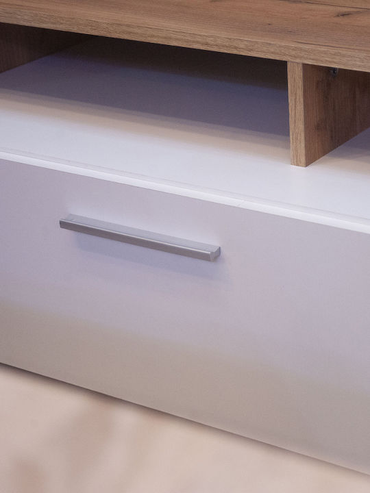 Wohnzimmer TV-Einheit Astin Golden Oak / White L203xB45.3xH180cm