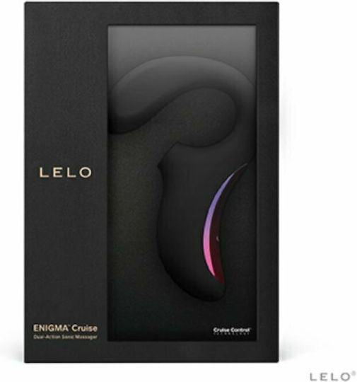 Lelo Enigma Cruise Vibrator Iepurele Aparat de masaj sonic cu dublă stimulare Negru