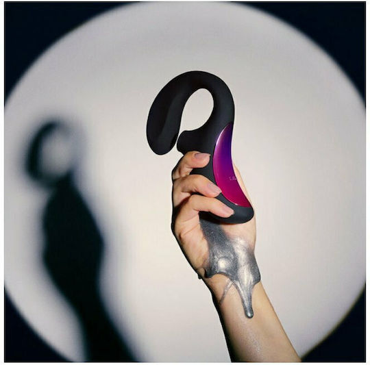 Lelo Enigma Cruise Vibrator Iepurele Aparat de masaj sonic cu dublă stimulare Negru