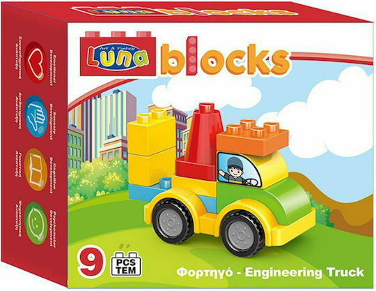 Luna Cuburi De Construit Camion 0658298 Pentru 3+ Ani 9 Bucăți