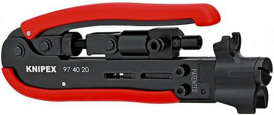 Knipex 97 40 20 SB Hand Tool Compression Tool for Coaxial Cables