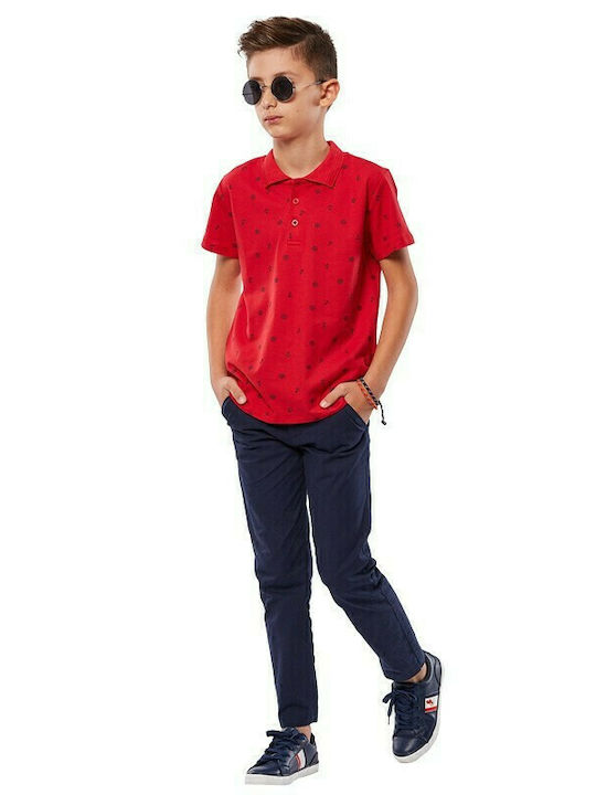 Hashtag Kids Polo Short Sleeve Red