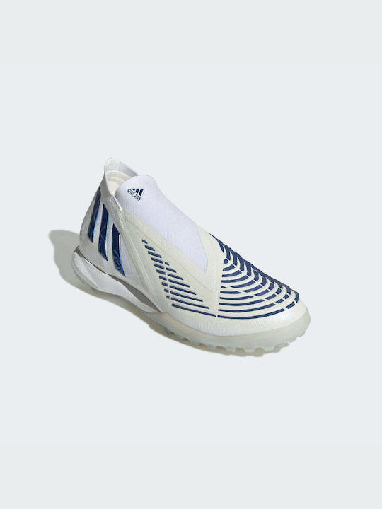 Adidas Predator Edge.1 TF Scăzut Pantofi de fotbal cu clești mulați Cloud White / Hi-res Blue
