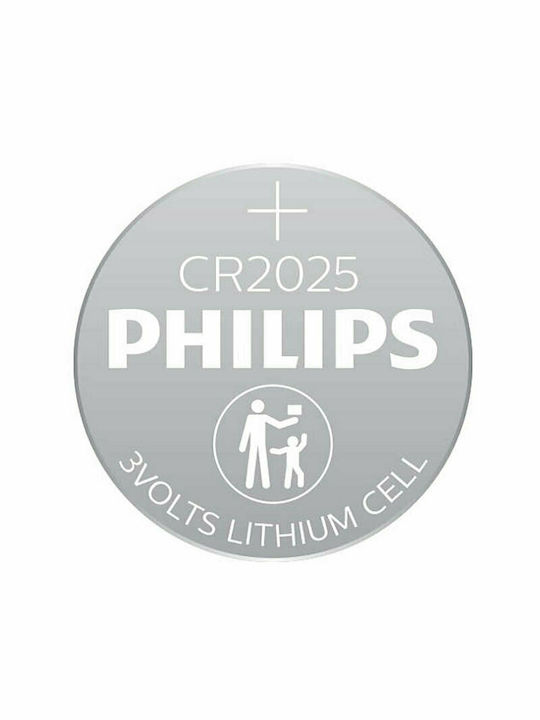 Philips Μπαταρίες Λιθίου Ρολογιών CR2025 3V 5τμχ