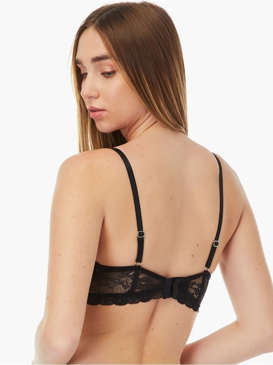 Minerva Mimosa Negru Bralette pentru femei