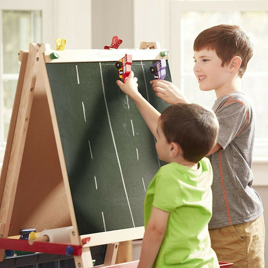 Melissa & Doug Deluxe Standing Art Easel Μαυροπίνακας Διπλής Όψης Επιδαπέδιος 66.04x66.04x119εκ.