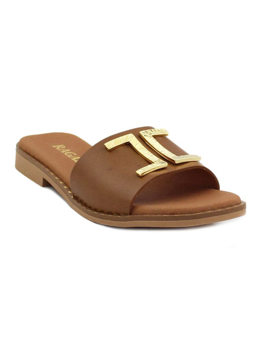 Ragazza Leather Women's Flat Sandals Tan