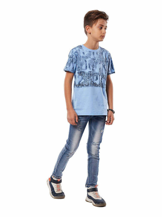 Kinder Schlaghose Jeans Blau