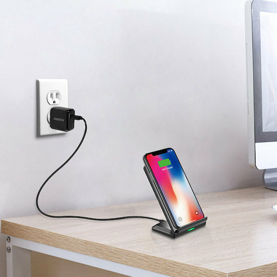 Choetech Încărcător Wireless (Qi Pad) 10W Negruς (T524-S & Cable)