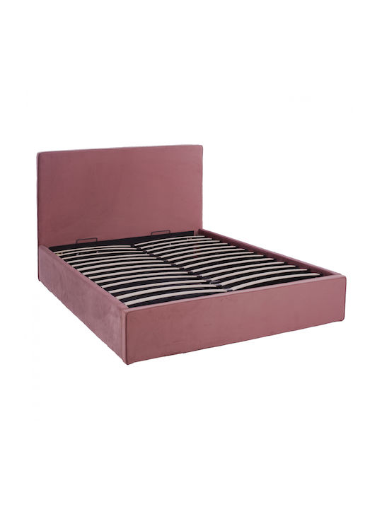 Allie Pat Dublu Tapițat cu Material Măr Stricat cu Plăci pentru Saltea 160x200cm