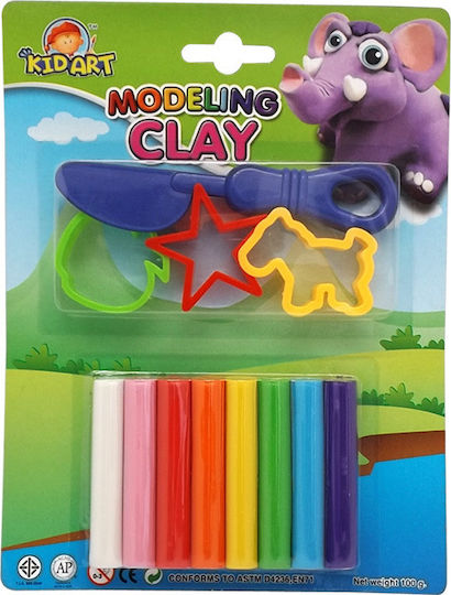 Kid Art Plasticine Game With Tools For 3+ Years 8pcs