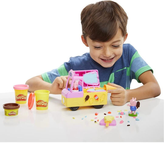 Hasbro Play-Doh Plasticine - Peppa's Ice Cream Playset Game for Ages 3+, 5 Pieces