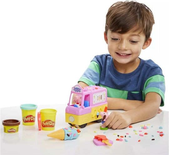 Hasbro Play-Doh Plasticine - Peppa's Ice Cream Playset Game for Ages 3+, 5 Pieces