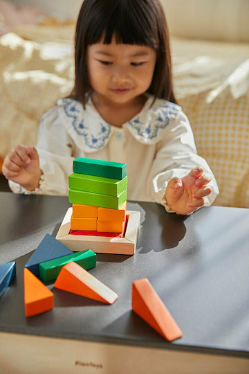 Plan Toys Τουβλάκια Tα Κλάσματα Ξύλινα για 2+ Ετών 23τμχ