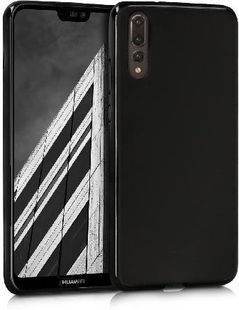 Soft Touch Back Cover Silicon Negru (Huawei P20 Pro)