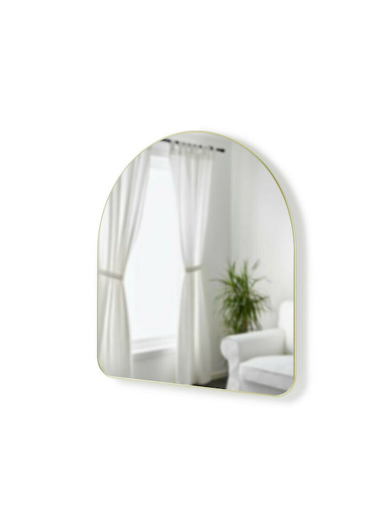 Umbra Hubba Oglindă de Perete cu Auriu Ramă din Metalic 92x87cm 1buc