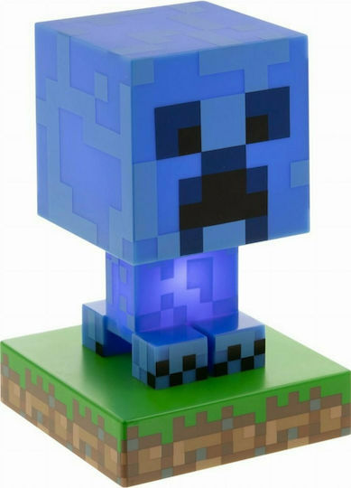 Paladone Kids Decorative Lamp Minecraft Creeper Blue 11εκ.