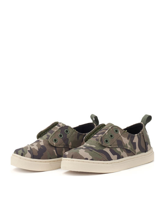 Kinder Sneakers Slip-on Khaki