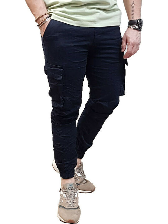 Παντελόνι Cargo σε Slim Εφαρμογή Navy Μπλε