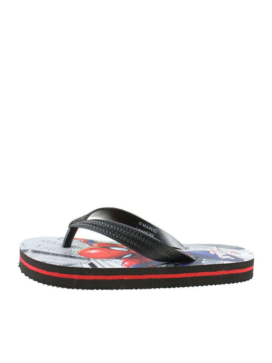 Παιδικές Σαγιονάρες Flip Flops Spider-Man Μαύρες