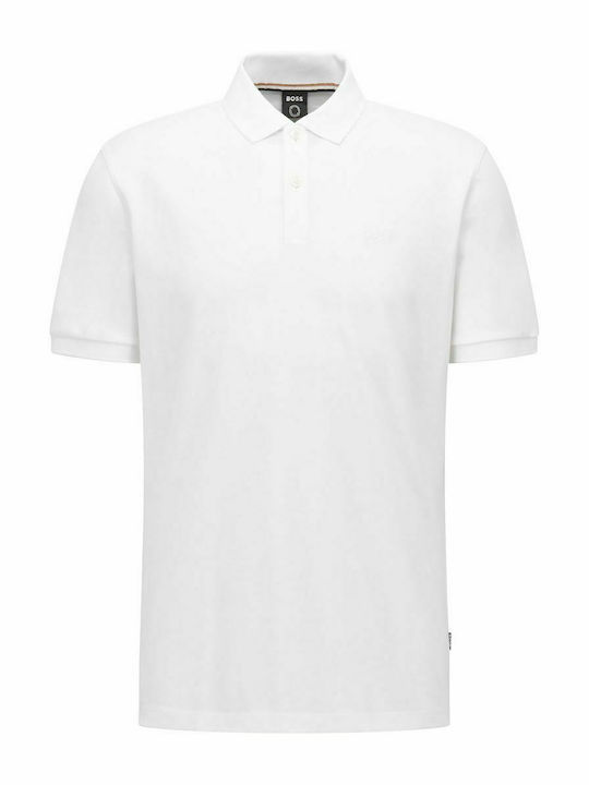 Boss Pallas Polo T-shirt Λευκό