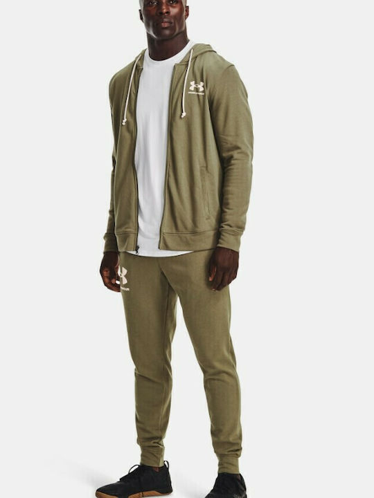 Rival Terry Sweatpants with Elastic Khaki