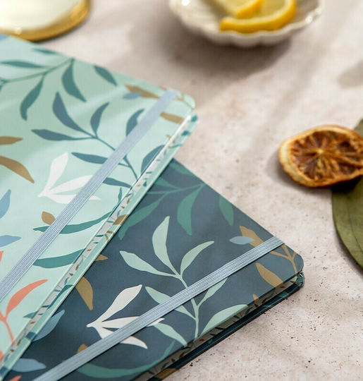 Filofax Botanical Σημειωματάριο A5 Ριγέ Πράσινο
